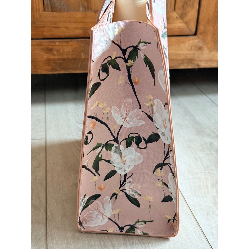Ted Baker London "The Icon" Pink Floral Tote  Bag NWT - Picture 10 of 13